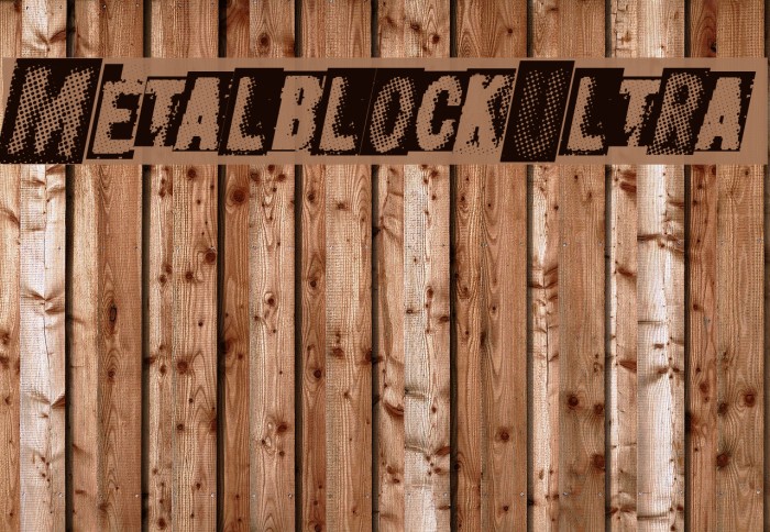 MetalblockUltra Font examples