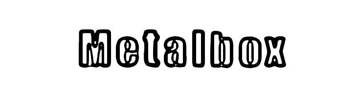 Metalbox  नि: शुल्क फ़ॉन्ट्स डाउनलोड