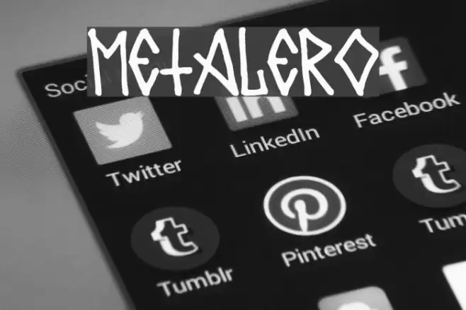 Metalero80 Font examples