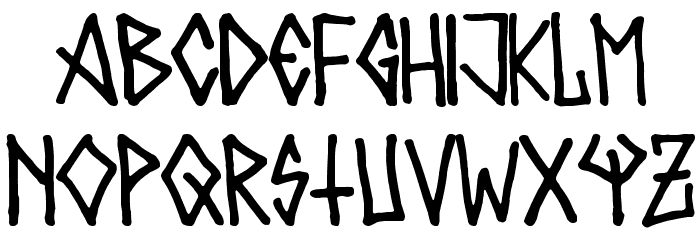 Metalero80 Font LOWERCASE