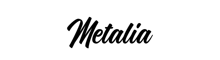 Metalia  Frei Schriftart Herunterladen
