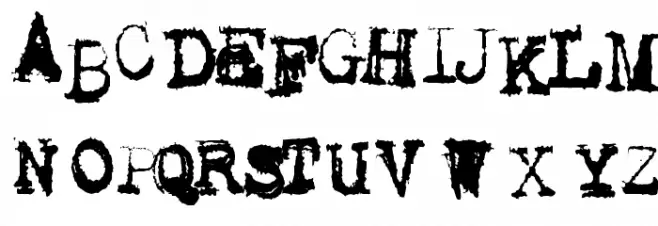 Metalic Avacodo Schriftart Groß