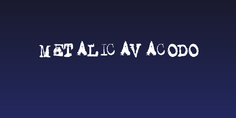 Metalic Avacodo Social Header