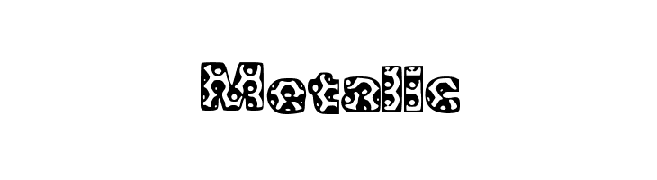 Metalic Font