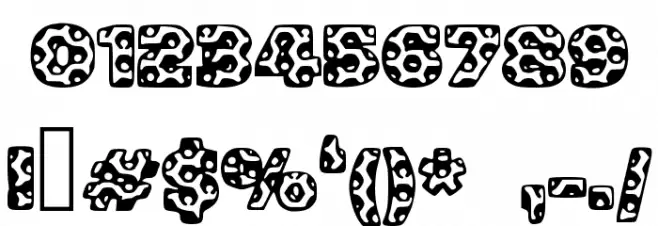 Metalic Font OTHER CHARS