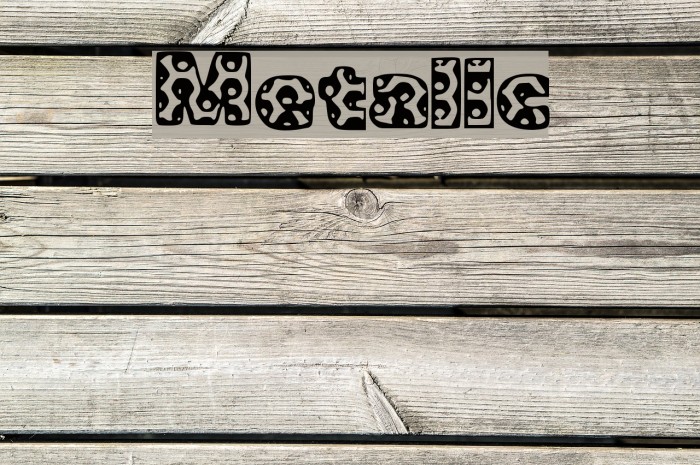 Metalic Font examples