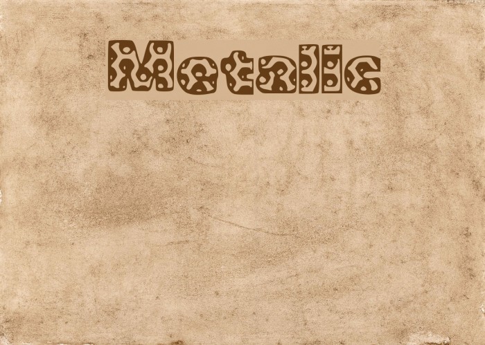 Metalic Font examples
