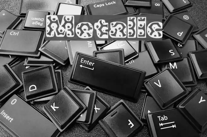 Metalic Font examples