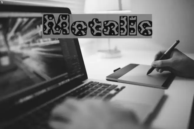 Metalic Font examples