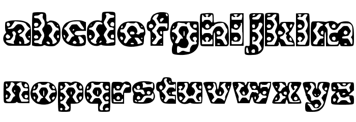 Metalic Font LOWERCASE