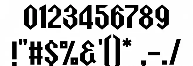 Metalick-Bold Font OTHER CHARS