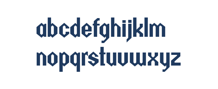 Metalick-Bold Lowercase