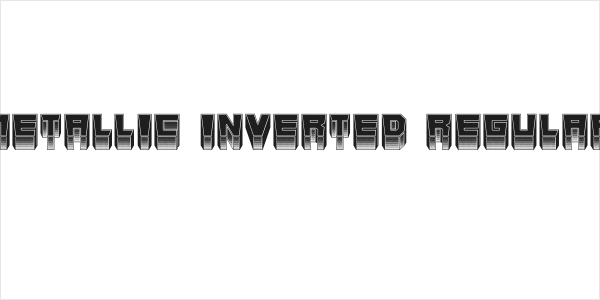 Metallic Inverted Regular Logo