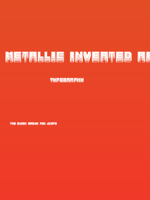 Metallic Inverted Regular Poster