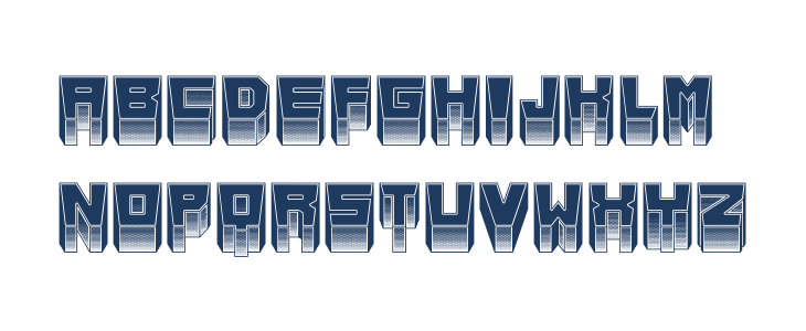Metallic Inverted Regular Lowercase