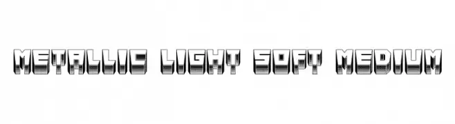Metallic Light Soft Medium  フリーフォントのダウンロード