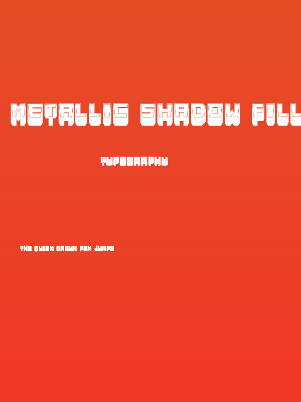 Metallic Shadow Filled Regular Poster