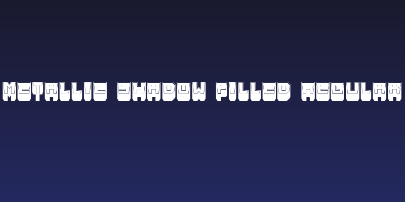 Metallic Shadow Filled Regular Social Header