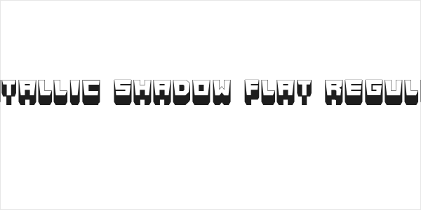 Metallic Shadow Flat Regular Logo