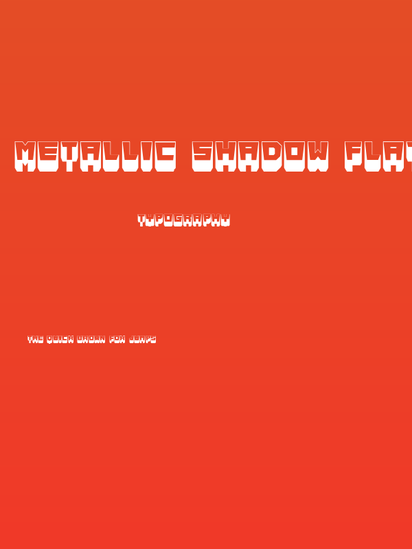 Metallic Shadow Flat Regular Poster