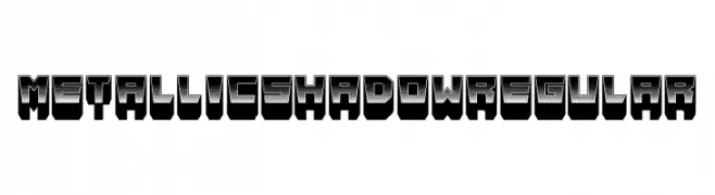 Metallic Shadow Regular  Descarca Fonturi Gratis