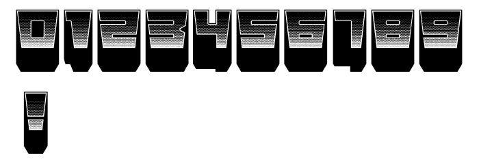 Metallic Shadow Regular Font OTHER CHARS