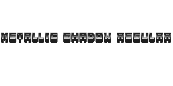Metallic Shadow Regular Logo
