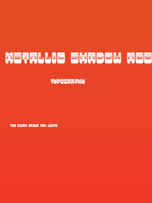 Metallic Shadow Regular Poster