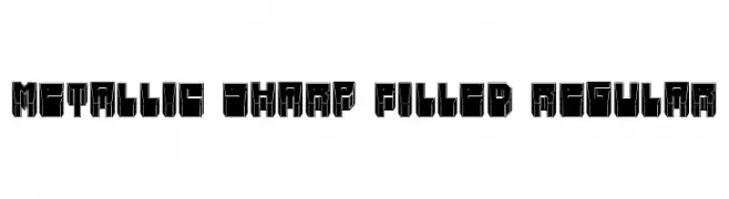 Metallic Sharp Filled Regular  フリーフォントのダウンロード