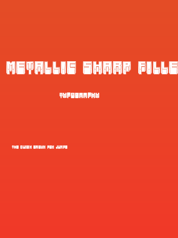 Metallic Sharp Filled Regular Poster