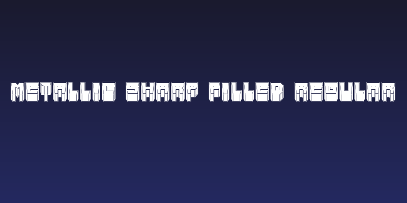 Metallic Sharp Filled Regular Social Header