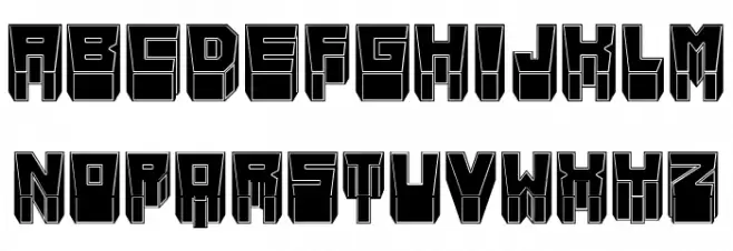 Metallic Sharp Filled Regular フォント 小文字