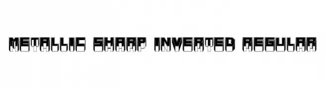 Metallic Sharp Inverted Regular  フリーフォントのダウンロード