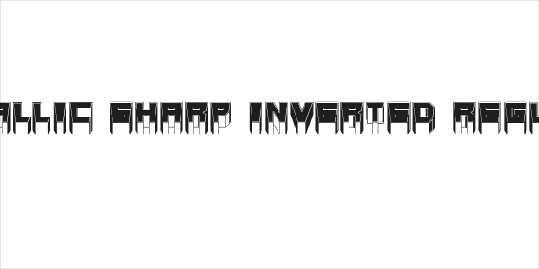 Metallic Sharp Inverted Regular Logo