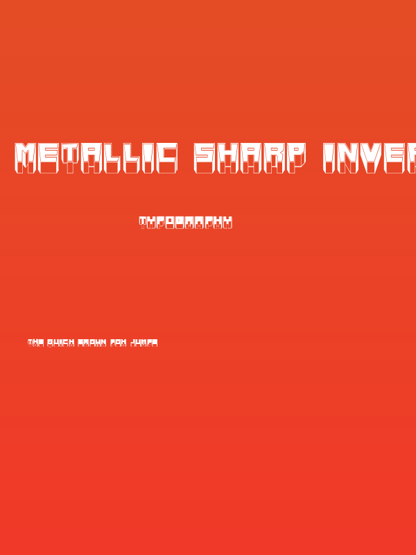 Metallic Sharp Inverted Regular Poster
