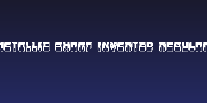 Metallic Sharp Inverted Regular Social Header
