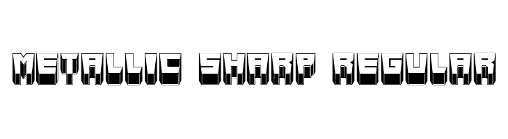 Metallic Sharp Regular  Free Fonts Download