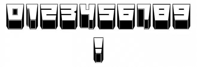 Metallic Sharp Regular Font OTHER CHARS