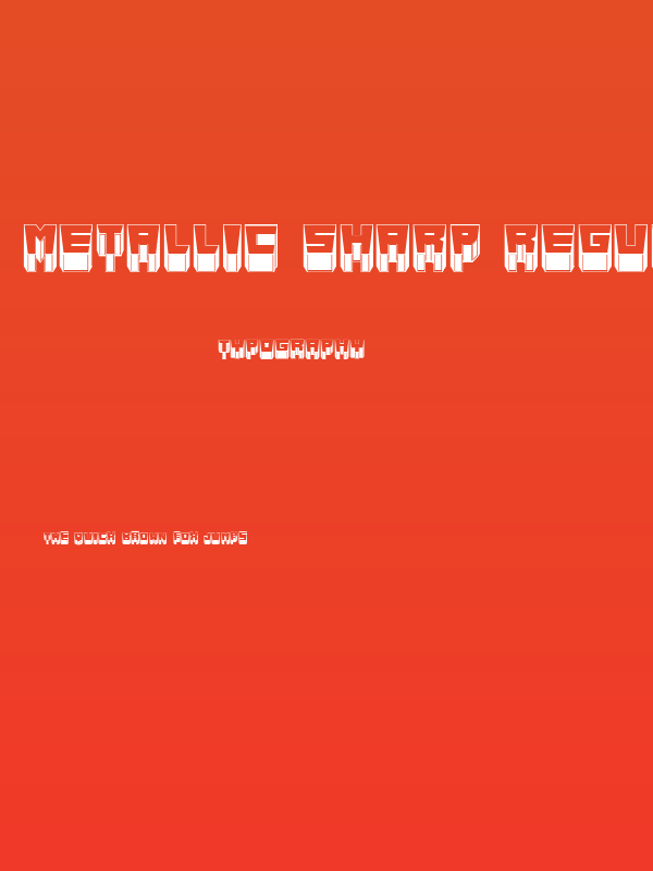 Metallic Sharp Regular Poster