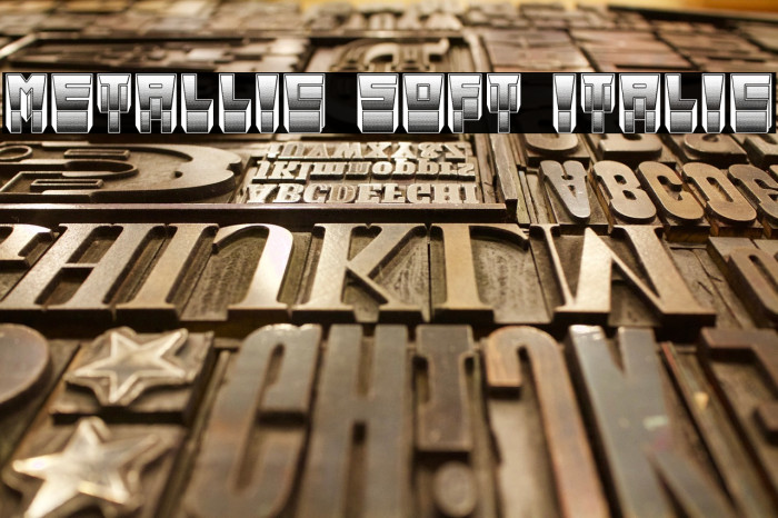 Metallic Soft Italic Example 1
