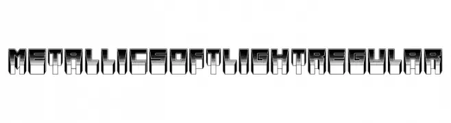 Metallic Soft Light Regular  Descarca Fonturi Gratis