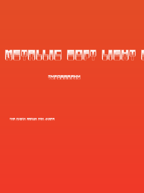 Metallic Soft Light Regular Poster