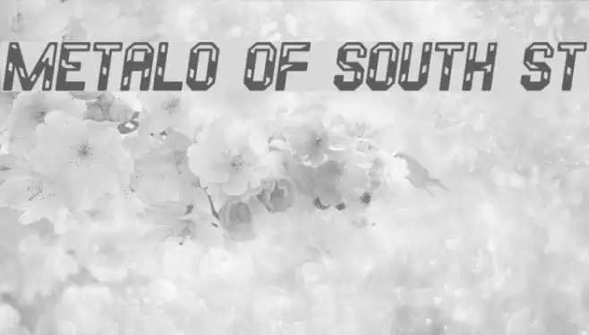 Metalo Of South St Font examples