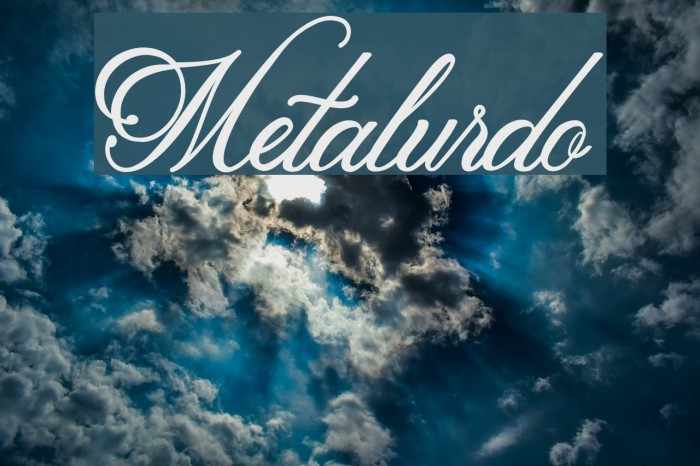Metalurdo Font examples