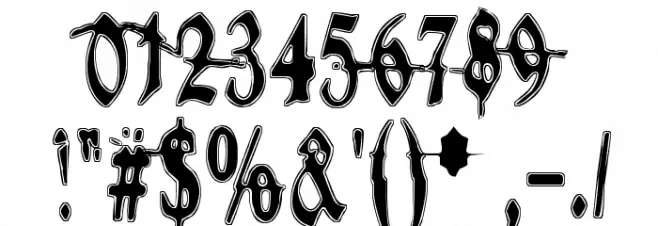 Metamorphose Requiem Font OTHER CHARS