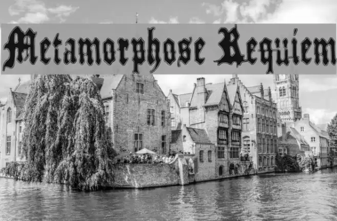 Metamorphose Requiem Font examples