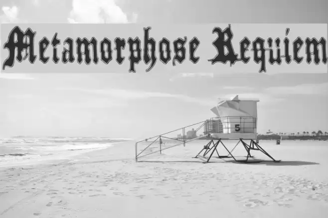 Metamorphose Requiem Font examples