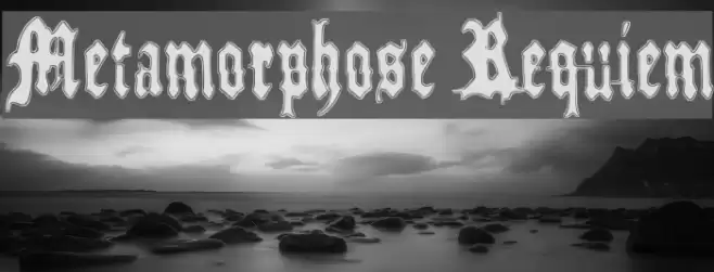 Metamorphose Requiem Font examples