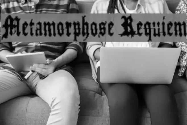 Metamorphose Requiem Font examples
