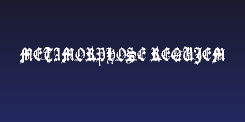 Metamorphose Requiem Social Header